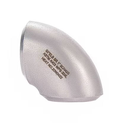 Stainless Steel SMS 90 Degree Sch40S 1/8" To 24" Long Radius Elbow
